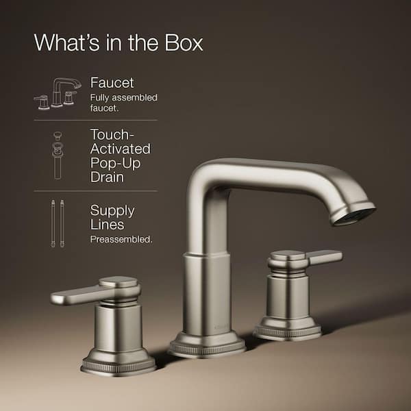 KOHLER Numista 8 in. Widespread Double Handle Bathroom Faucet in