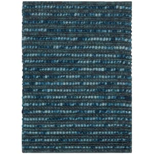 Bohemian Dark Blue/Multi Doormat 3 ft. x 4 ft. Striped Area Rug
