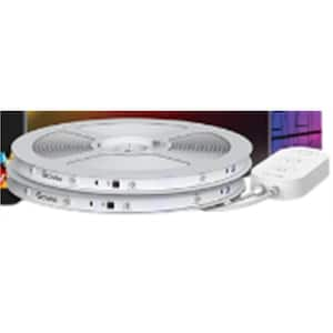 65.6 ft. Plug-in Dimmable Cuttable Color-Changing Smart Integrated LED Strip Lights, with Bluetooth, 2 Rolls of 32.8 ft.