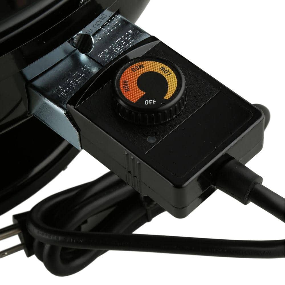 Lock 'N Go Black Electric Portable BBQ Grill with Smoker