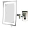 SEE ALL 6 in. x 9 in. Frameless Wall Mounted LED Lighted Single 5X ...