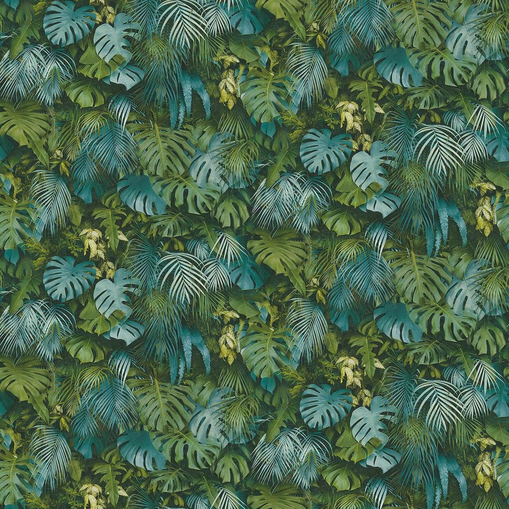 BoTanical Blue Vinyl Peelable Roll (Covers 57.8 sq. ft.)