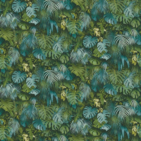 BoTanical Blue Vinyl Peelable Roll (Covers 57.8 sq. ft.)