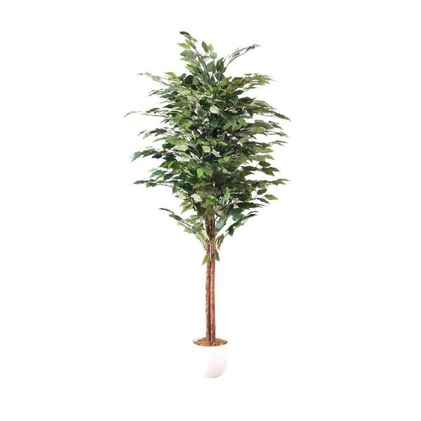 Botaneeka, 59.84in. Artificial Ficus Altissma Tree in Pot NAL2081951