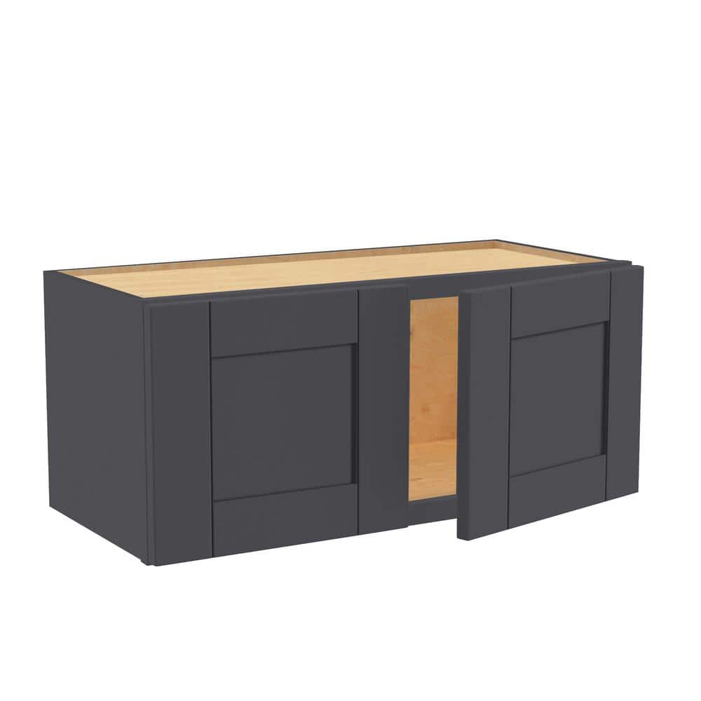 Washington 27 in. W x 12 in. D x 12 in. H Assembled Plywood Wall Kitchen Ca