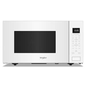 21.75 in. 1.6 cu. ft. Countertop Microwave in White with Sensor Cooking