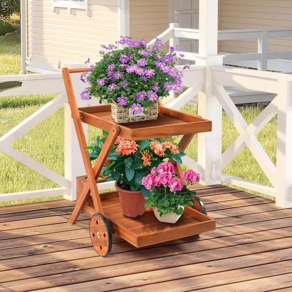 Carrello BBQ Da Esterno VEVOR Con Doppio Ripiano - Tavolo Mobile Per Preparazione Cibo, Grigliate All'Aperto - Foto 6