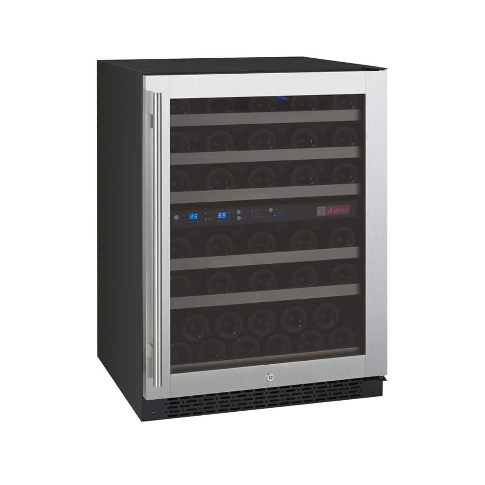 Allavino FlexCount II Dual Zone 56-Bottle Built-in Wine Refrigerator, Silver -  VSWR56-2SR20