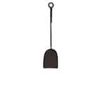 18 in. Tall Black Mini Rope Design Fireplace Shovel Tool