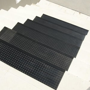 Diamond-Plate Commercial 10 in. x 36 in. Step Mat (6-Pack)