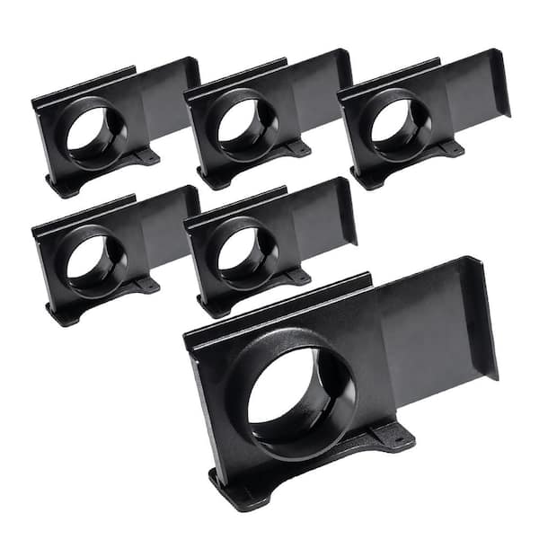 ‎POWERTEC 4 in. Wall Mounting Blast Gate with Bracket for Dust Collector, Dust Collection Fittings (6-Pack)
