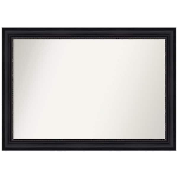 Amanti Art Astor Black 41 in. W x 29 in. H Non-Beveled Bathroom Wall Mirror in Black