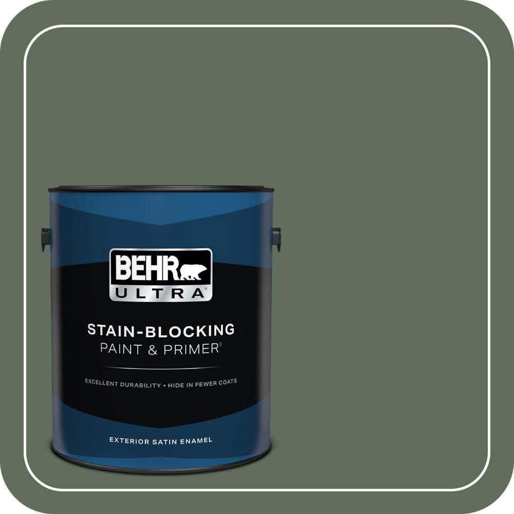 1 gal. #450F-6 Whispering Pine Satin Enamel Exterior Paint & Primer price history on PriceWatchPro
