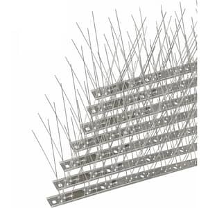 11.5 ft. Stainless Steel Bird Spikes or Pigeon and Small Birds Squirrel Raccoon Cats Crow Defender Spikes for Outside