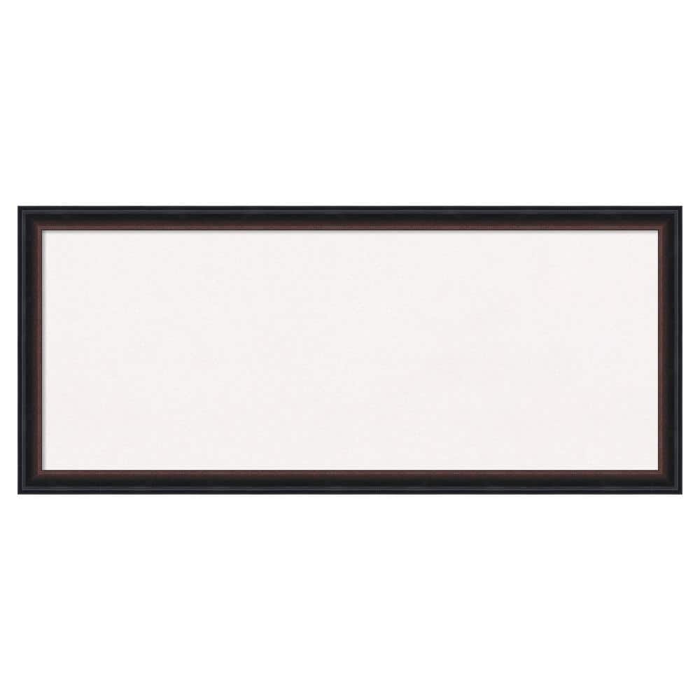Amanti Art Salon Scoop Red Black Wood White Corkboard 32 in. x 14 in