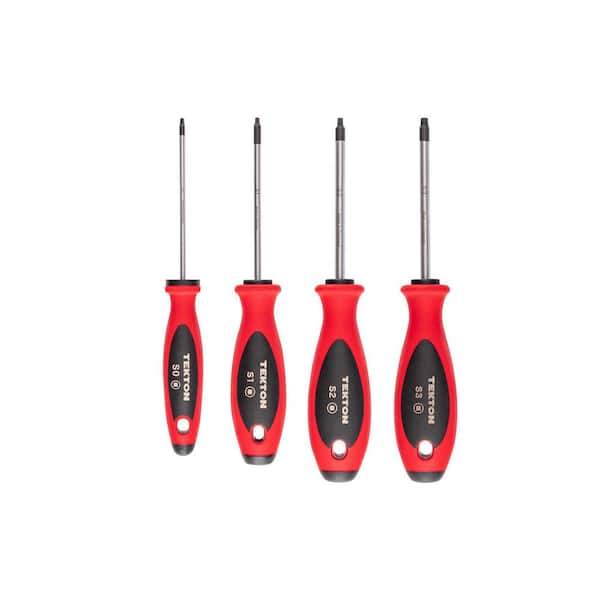 Square Screwdriver Set-4 Inch Shanks, 4-Piece (#0-#3)
