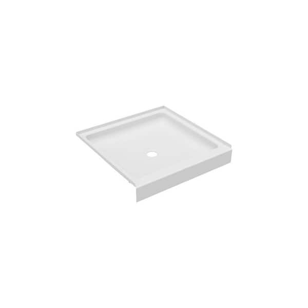 Veritek 32 in. x 32 in. Single Threshold Shower Pan in White