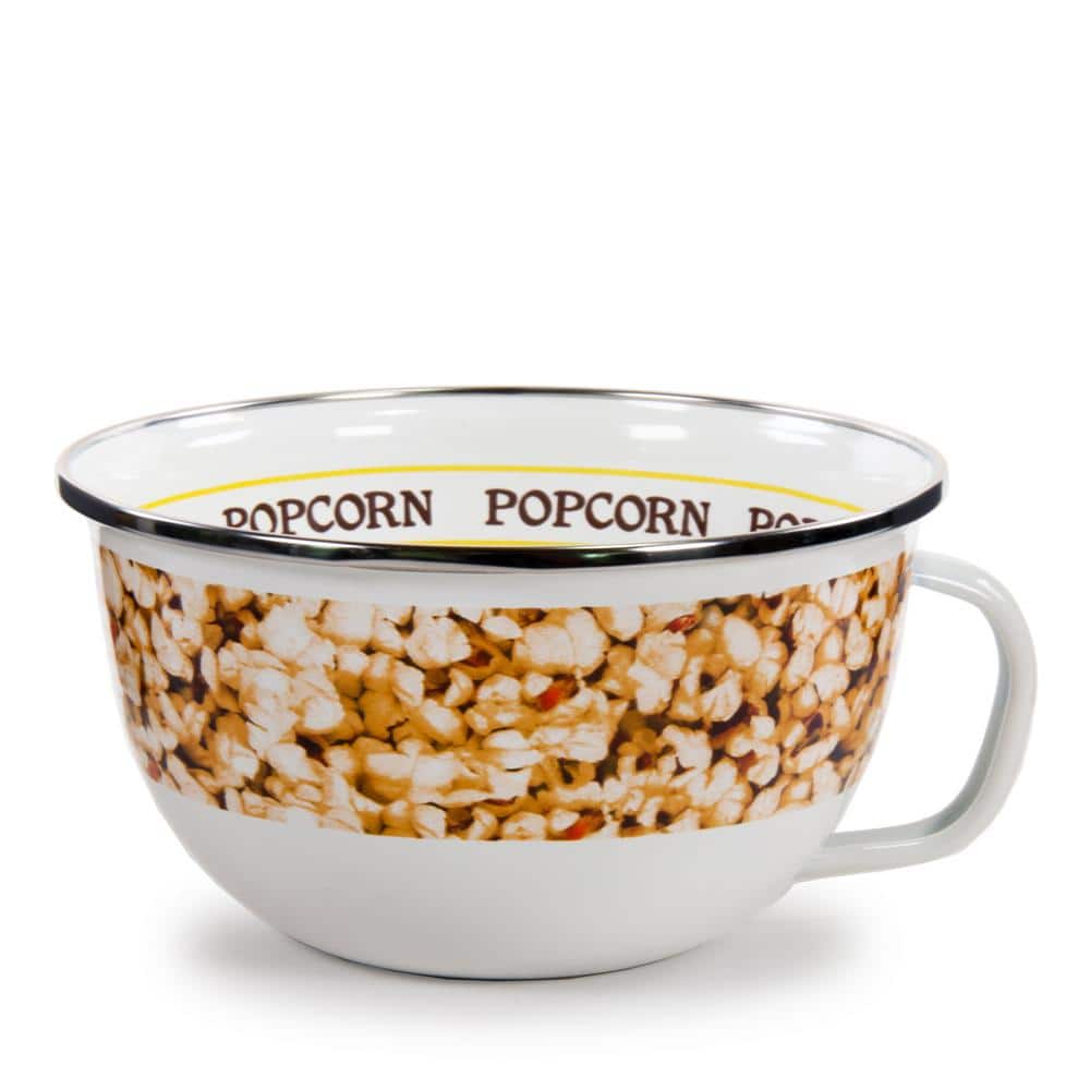 Golden Rabbit 24 Oz Popcorn Enamelware Popcorn Sharing Bowl Pp35 The Home Depot