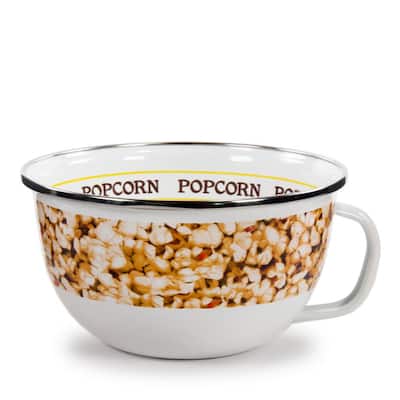 24 oz. Popcorn Enamelware Popcorn Sharing Bowl