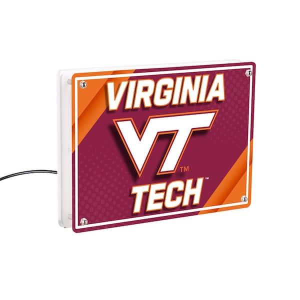 Evergreen Virginia Tech NCAA Red Rectangle Desklite LED Decor