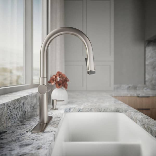 KOHLER Rune Single-Handle Pull-Down Sprayer Kitchen Faucet in