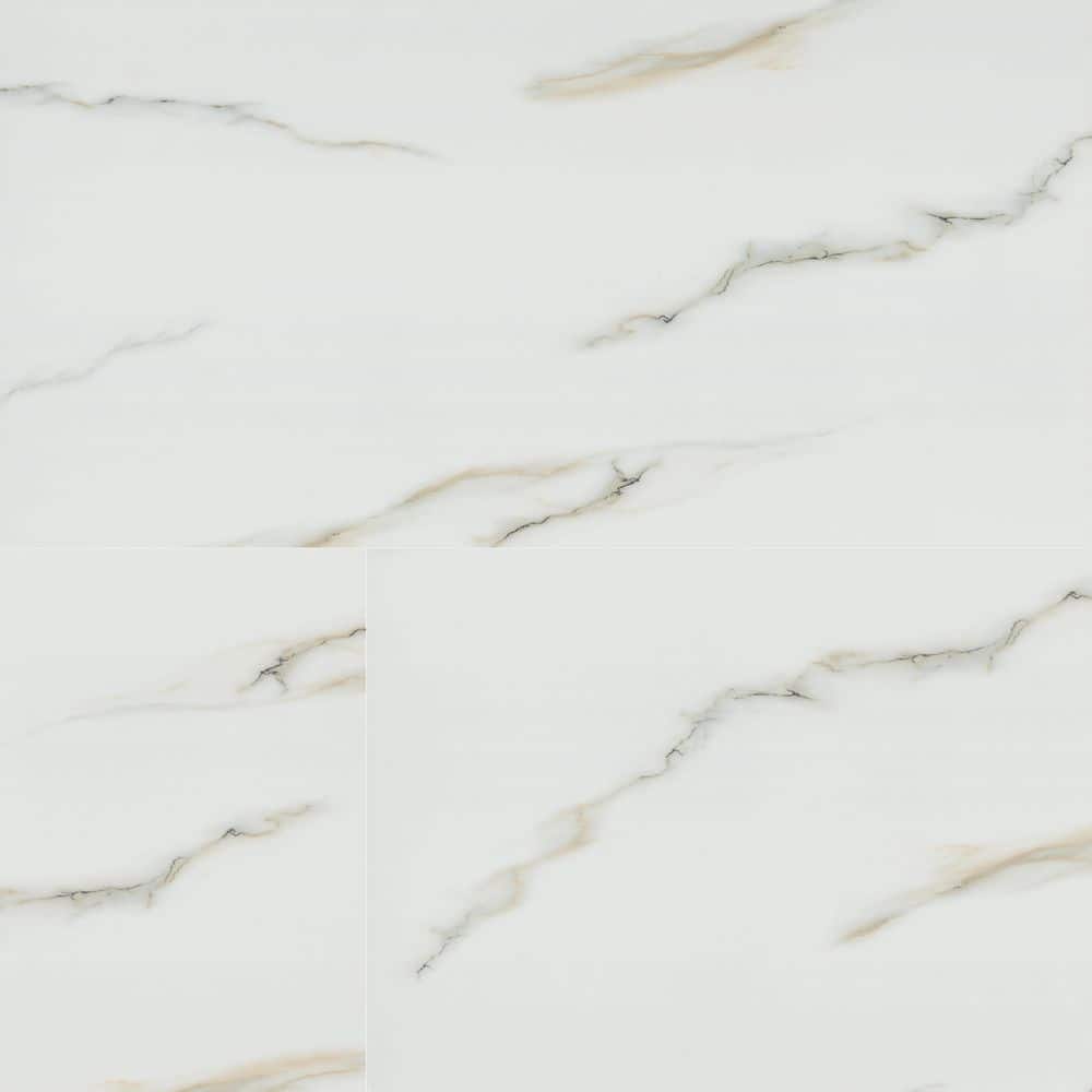 Alvara Bianco 24 in. x 48 in. Polished Porcelain Floor and Wall Tile (27 cases/432 sq. ft. /Pallet) price history on PriceWatchPro