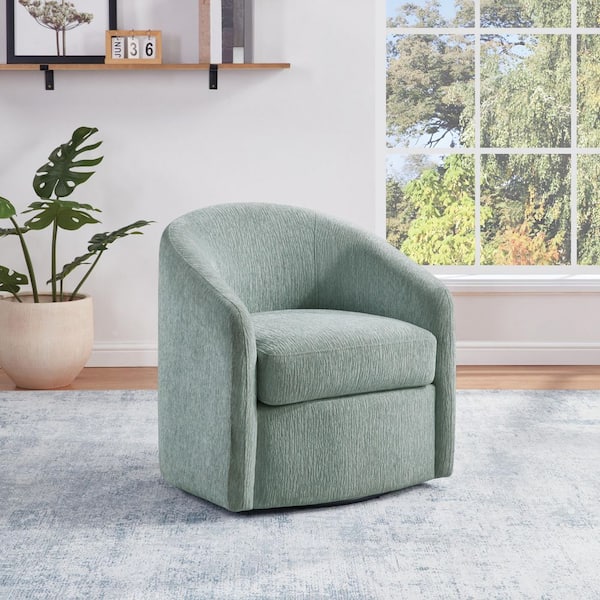 Bella Swivel Side Chair in Mist Fabric