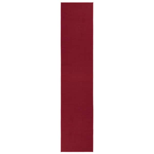 Waterproof Non-Slip Rubberback Solid Red Indoor/Outdoor Rug Ottomanson Rug Size: Runner 2' x 4