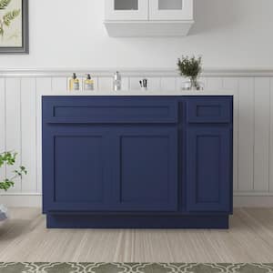 42 in. W x 21 in. D x 32.5 in. H Bath Vanity Cabinet without Top in Blue