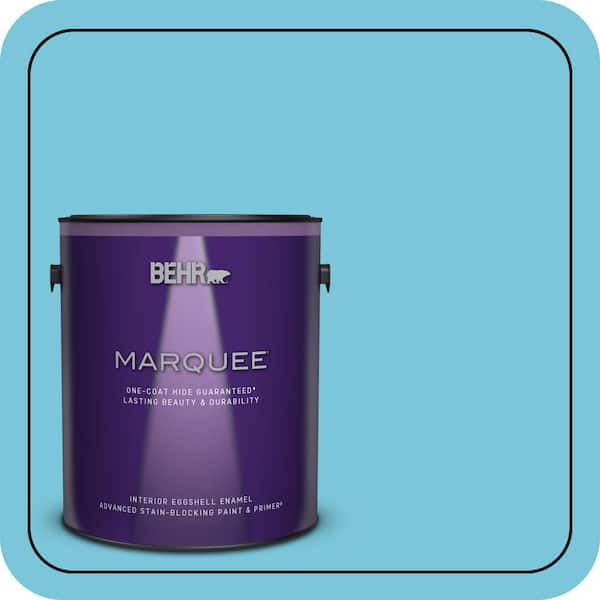 BEHR MARQUEE 1 gal. #520B-4 Water Flow Eggshell Enamel Interior Paint & Primer