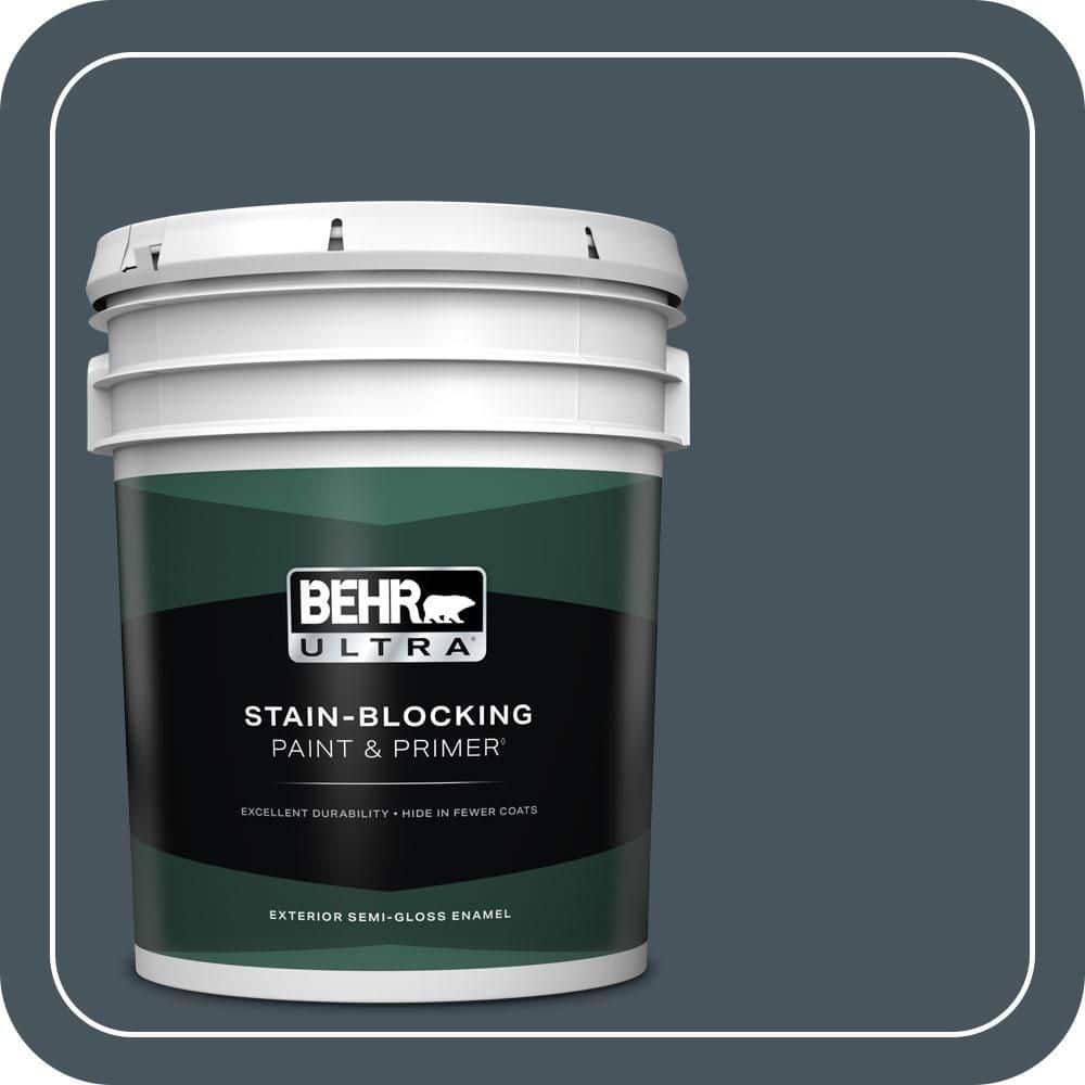 5 gal. #BNC-40 Moody Black Semi-Gloss Enamel Exterior Paint & Primer price history on PriceWatchPro
