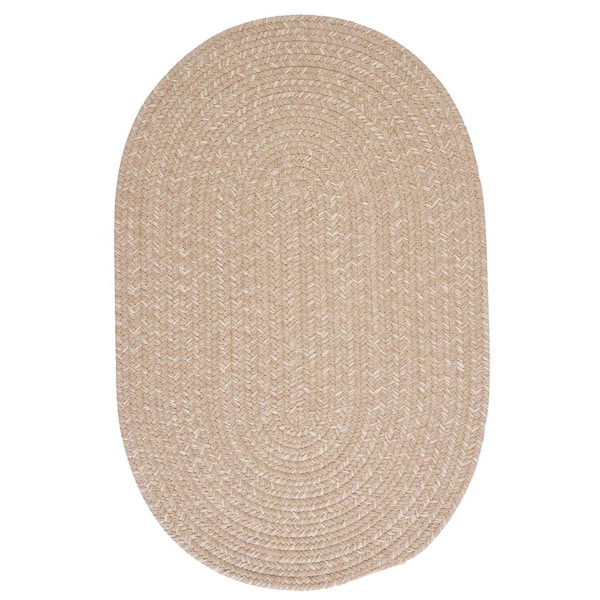 Cicero Oatmeal 4 ft. x 6 ft. Oval Braided Area Rug