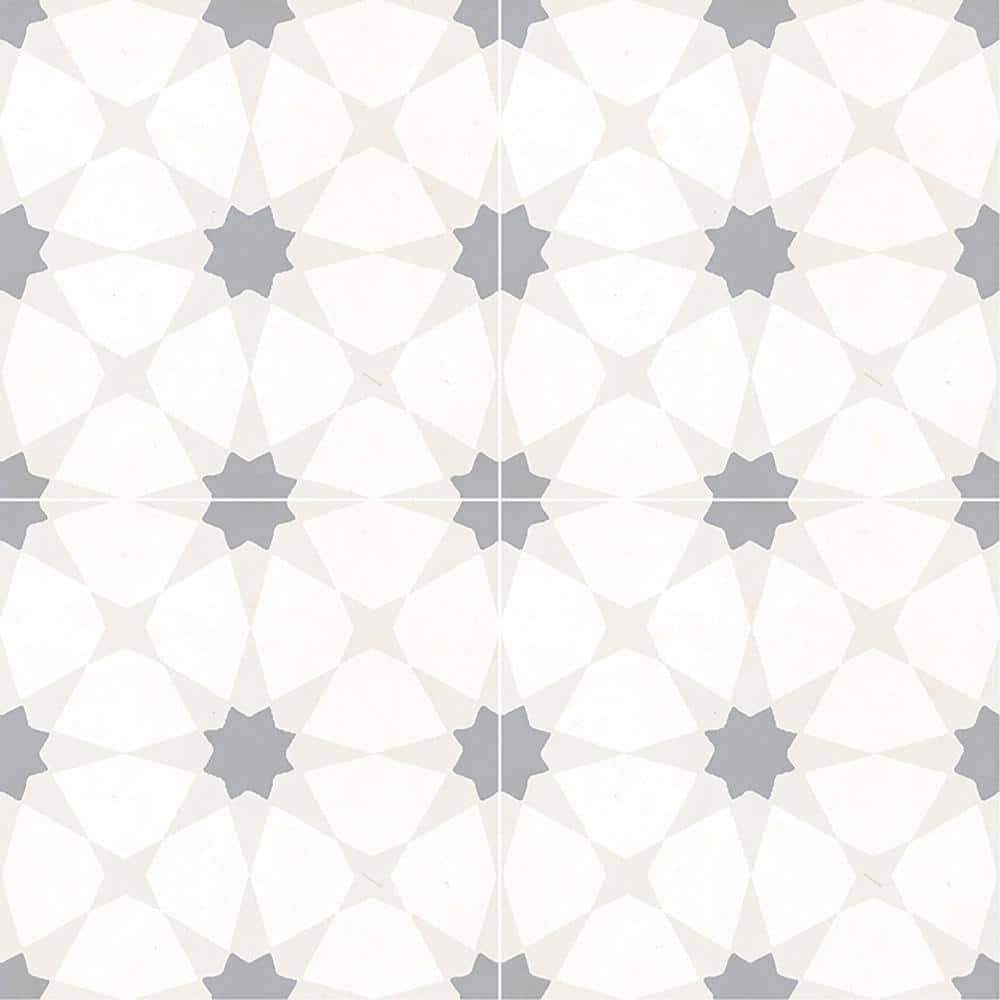 Take Home Tile Sample-Encaustic Taylora 4 in. x 4 in. Matte Porcelain Stone Look Floor and Wall Tile