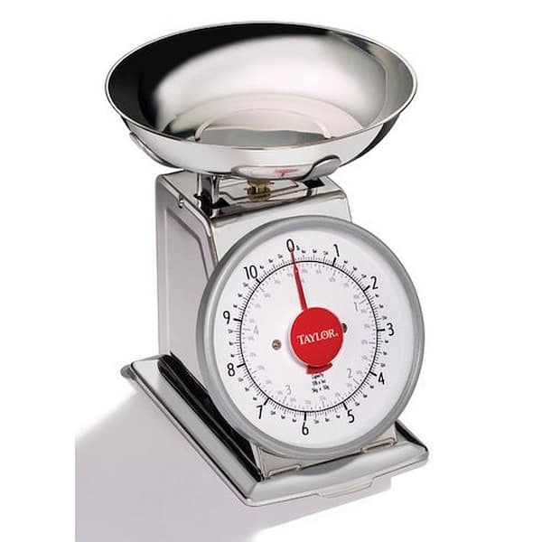 Silver Stainless Steel Analog Kitchen Scale Capacity 11 Lb ...