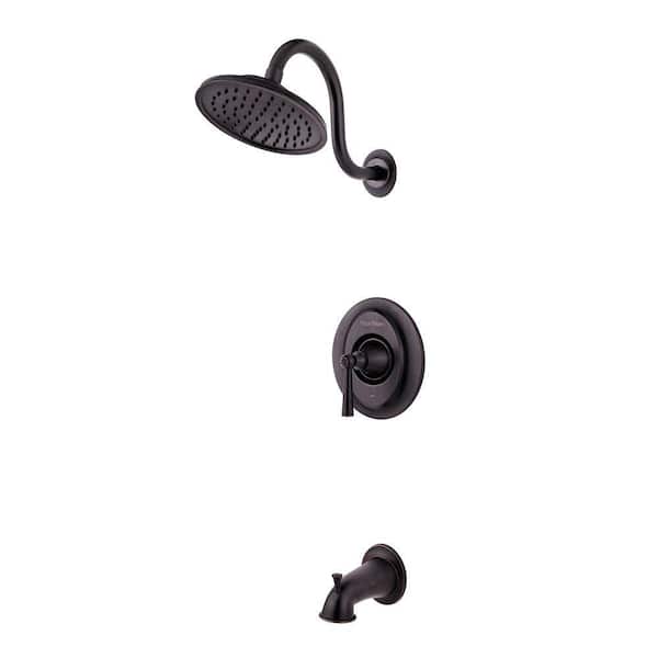 Pfister Saxton 1-Handle 1-Spray Tub and Shower Trim Kit in Tuscan Bronze (Valve Not Included)