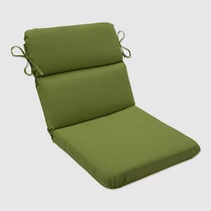 Solid Outdoor/Indoor 21 in W x 3 in H Deep Seat, 1-Piece Chair Cushion with Round Corners in Green Forsyth