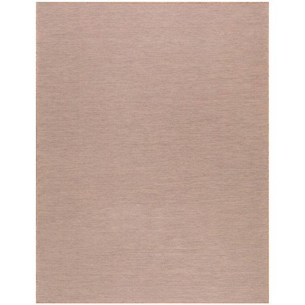 Positano Jute 8 ft. x 10 ft. Solid Contemporary Indoor/Outdoor Area Rug