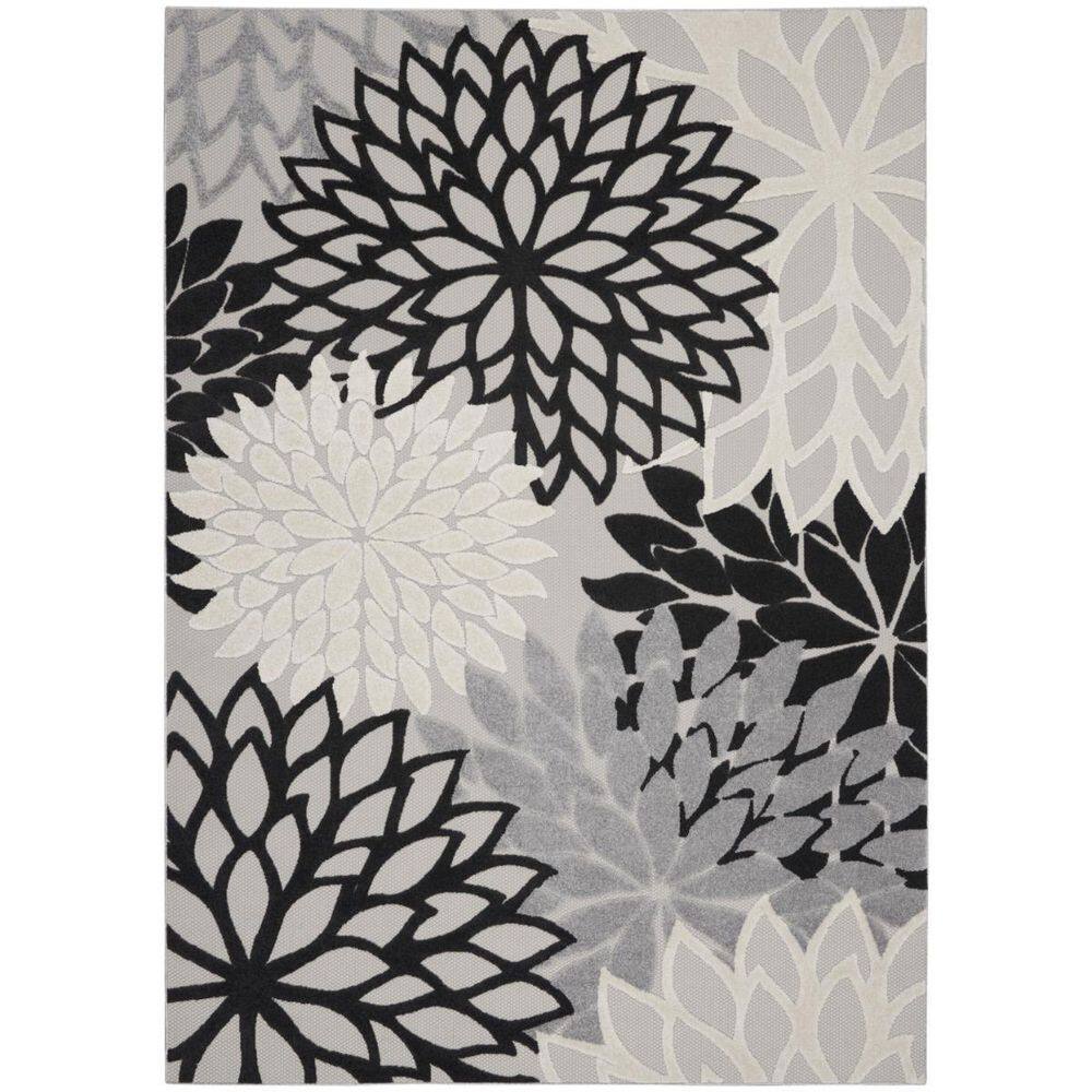 Black, White 10 ft. x 13 ft. Loomed Polypropylene Rectangle Indoor/Outdoor Area Rug price history on PriceWatchPro
