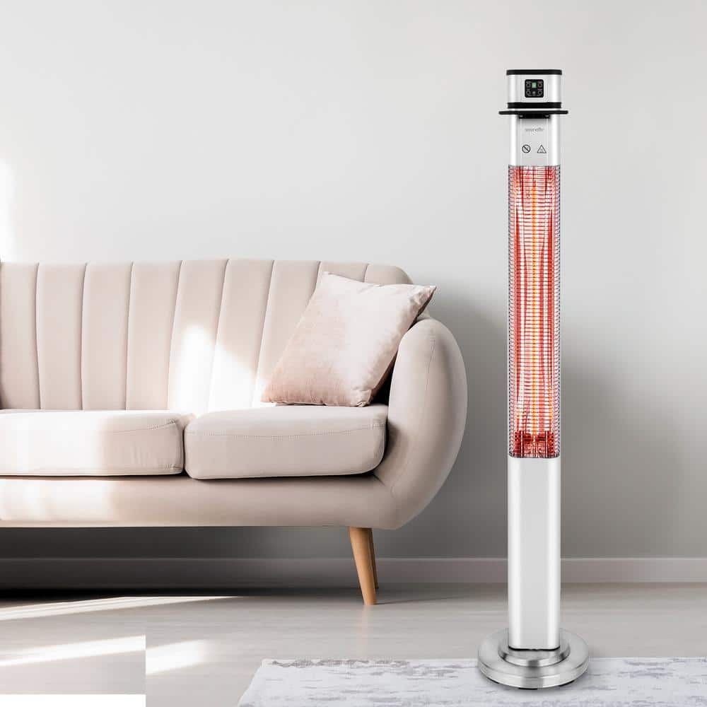 Stainless Steel Electric Infrared Patio Heater with Remote Control