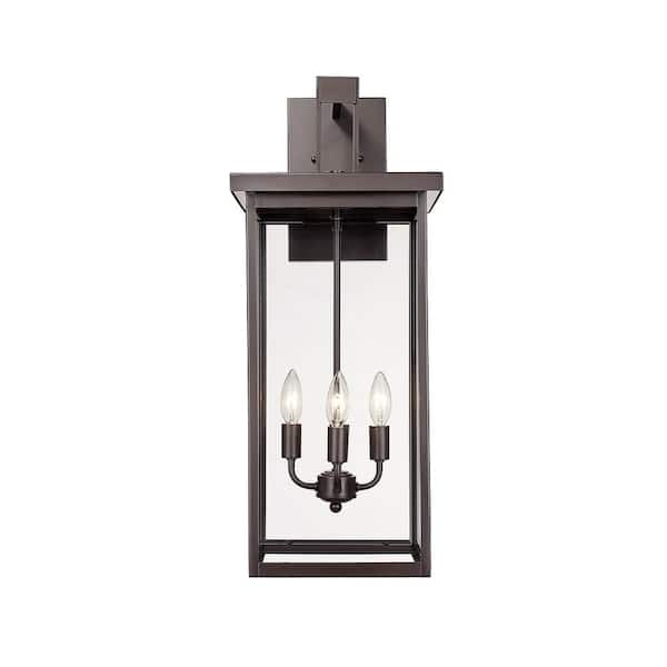 Millennium Lighting Barkeley 4-Light 11 in. Powder Coated Bronze Outdoor with Clear Glass
