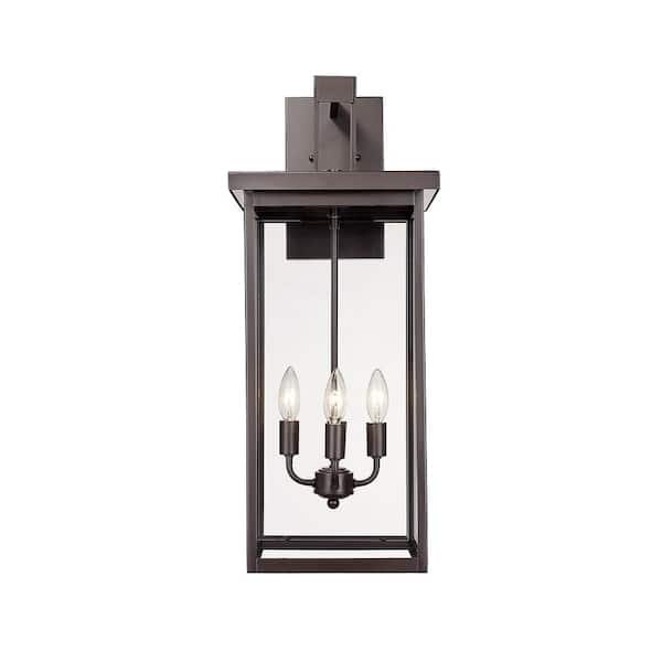 Millennium Lighting Barkeley 4 Light 11 in. Powder Coated Bronze Outdoor with Clear Glass