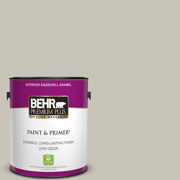 BEHR PREMIUM PLUS 1 gal. #BXC-59 Pavestone Eggshell Enamel Low Odor Interior Paint & Primer