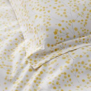 Company Cotton Whisper Buds Yellow King Rayon Made From Bamboo Sateen Fitted Sheet