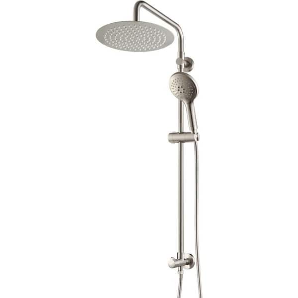 Unbranded Roxy 11.5 in. W 3 Jet Shower Tower in Brushed Nickel 16GS-36153