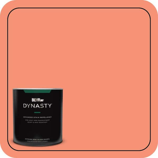BEHR DYNASTY 1 qt. #200B-5 Indian Dance Semi-Gloss Enamel Interior Stain-Blocking Paint and Primer