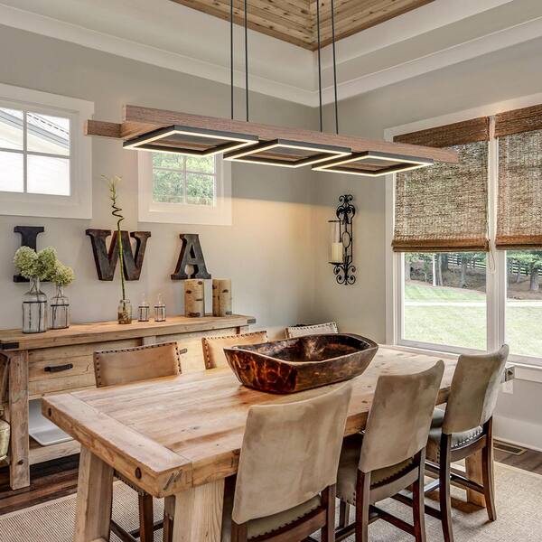 thumbnail interactive-video image 1 of Rustic Kitchen Light Fixtures, Farmhouse Chandelier With 1 of 14