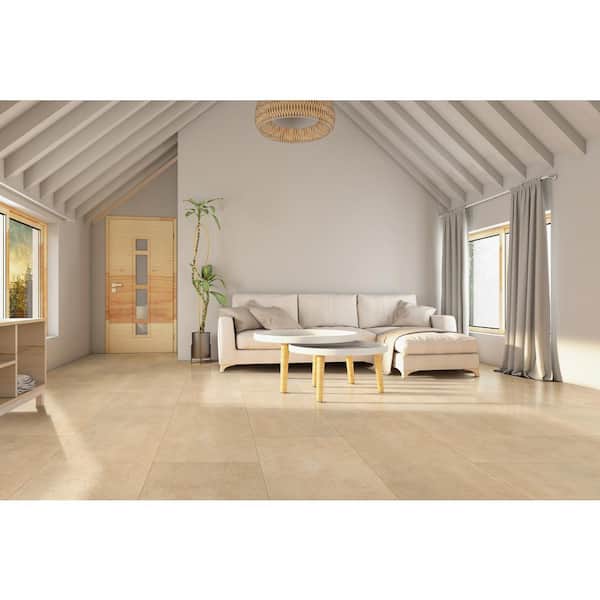Alvara Cremita 24 in. x 24 in. Polished Porcelain Floor and Wall Tile (640 sq. ft./Pallet)