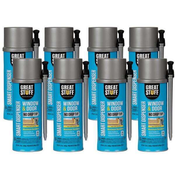 Smart Dispenser 12 oz. Window and Door Insulating Spray Foam Sealant (8-Pack)
