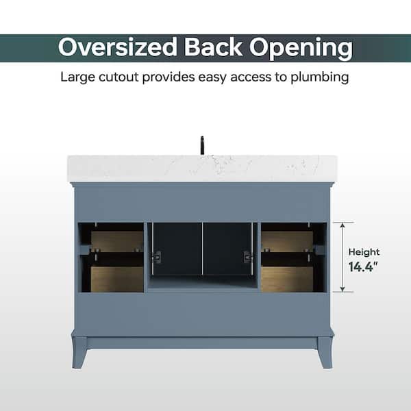 Reviews for DELUXE DL LIVING Rawsonville 49 in. Single Sink