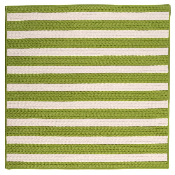 Home Decorators Collection Baxter Lime 12 ft. x 12 ft. Square Braided Indoor/Outdoor Patio Area Rug